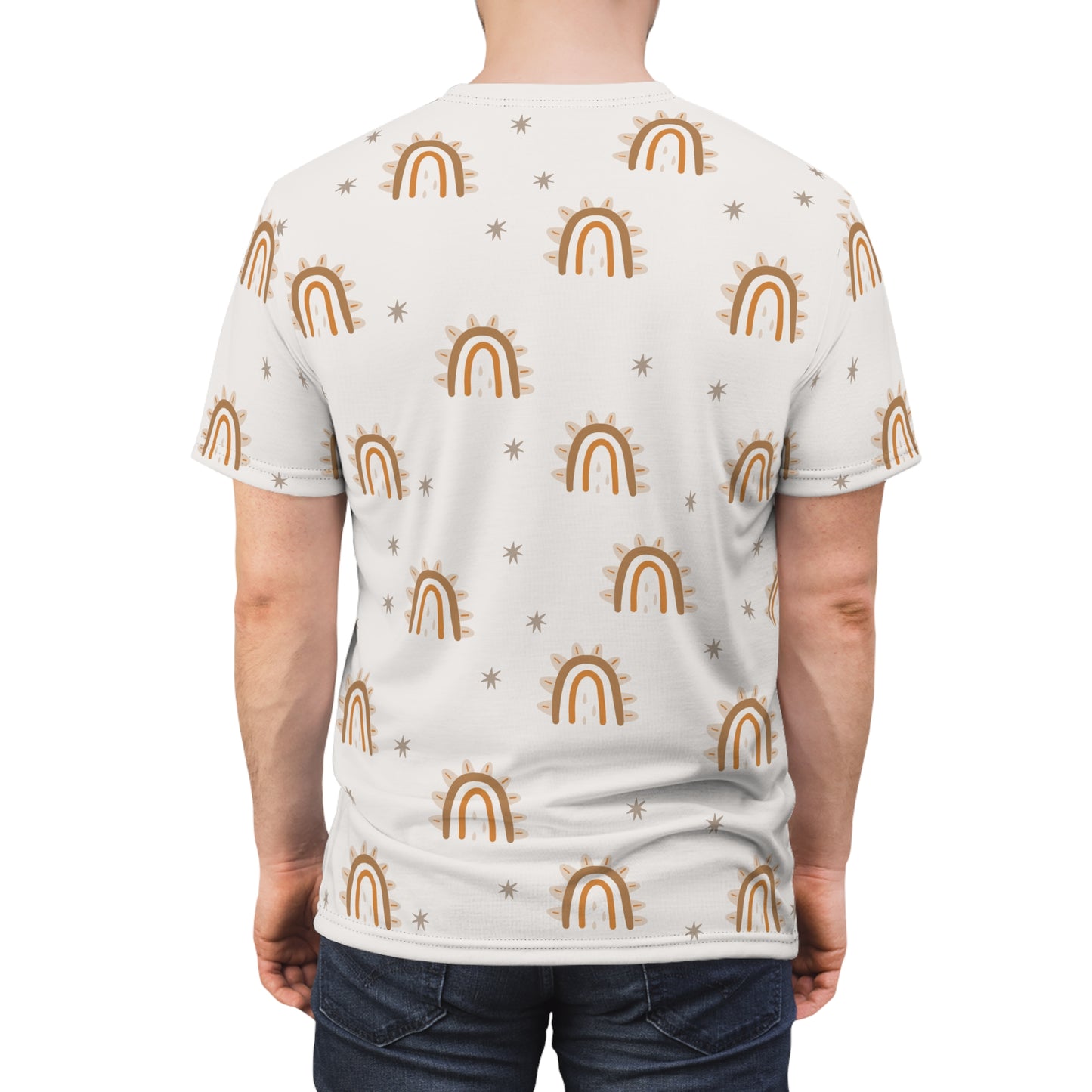 Men's Cut & Sew Tee (Dinosaur Design)