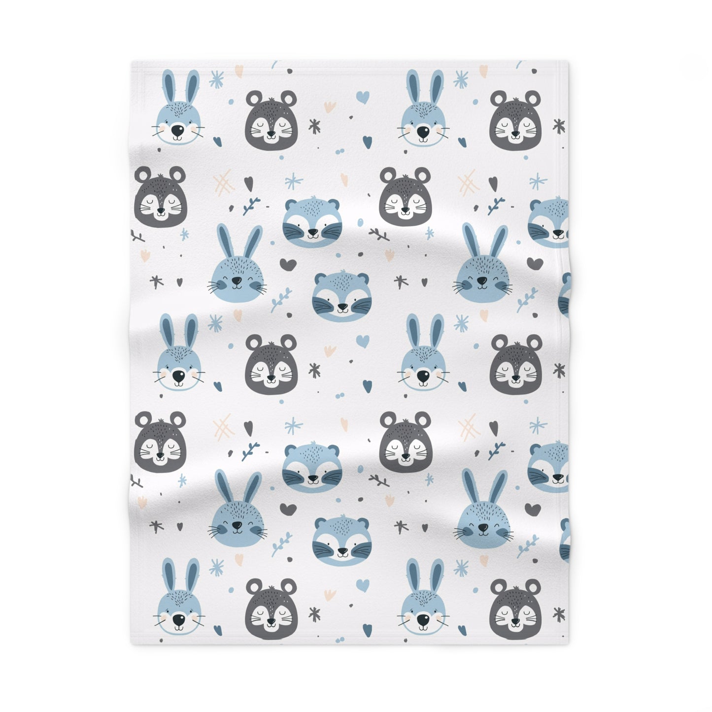 Baby Soft Fleece Blanket (Cute Wild Animals Design)