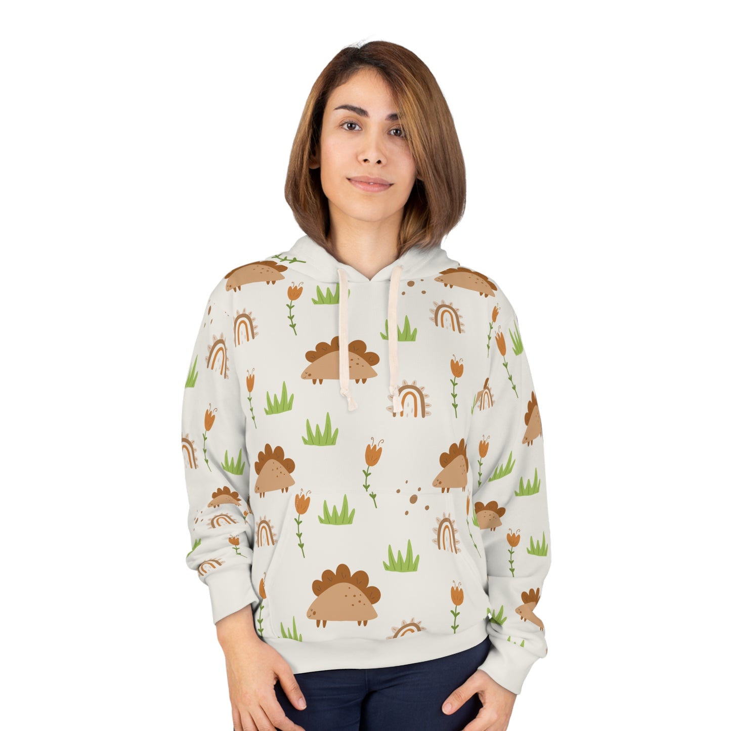 Unisex Pullover Hoodie (Dinosaur Design)