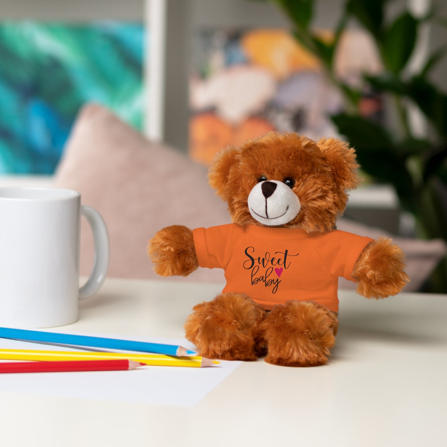 First Stuffed Friend with Custom Tee