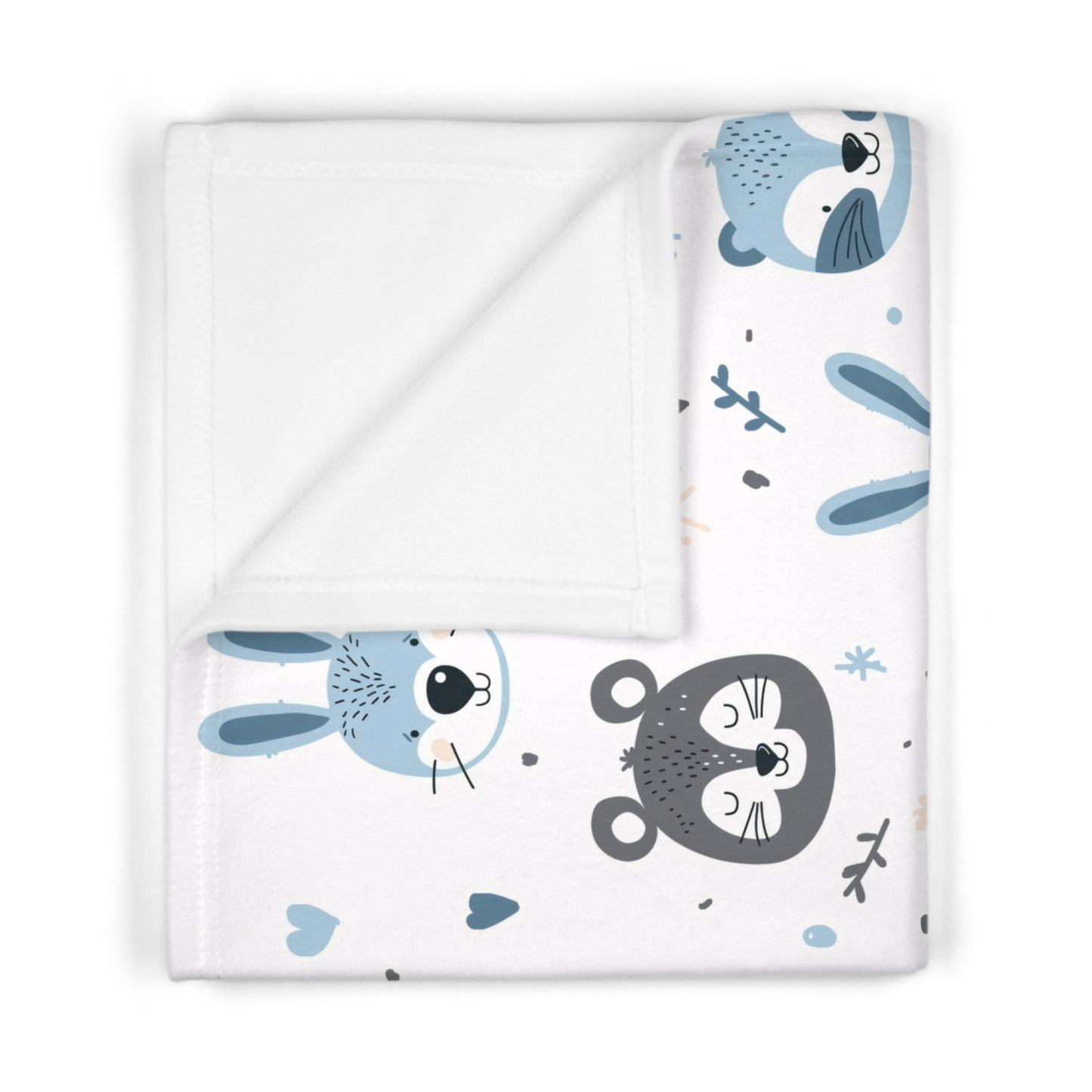 Baby Soft Fleece Blanket (Cute Wild Animals Design)