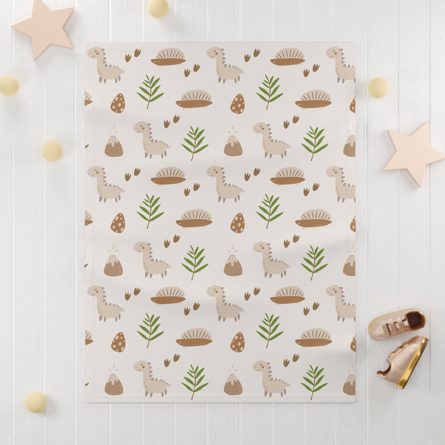 Baby Soft Fleece Blanket (Dinosaur Design)