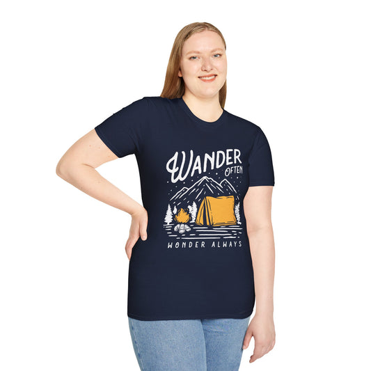 Wander Often Wonder Always Unisex T-Shirt