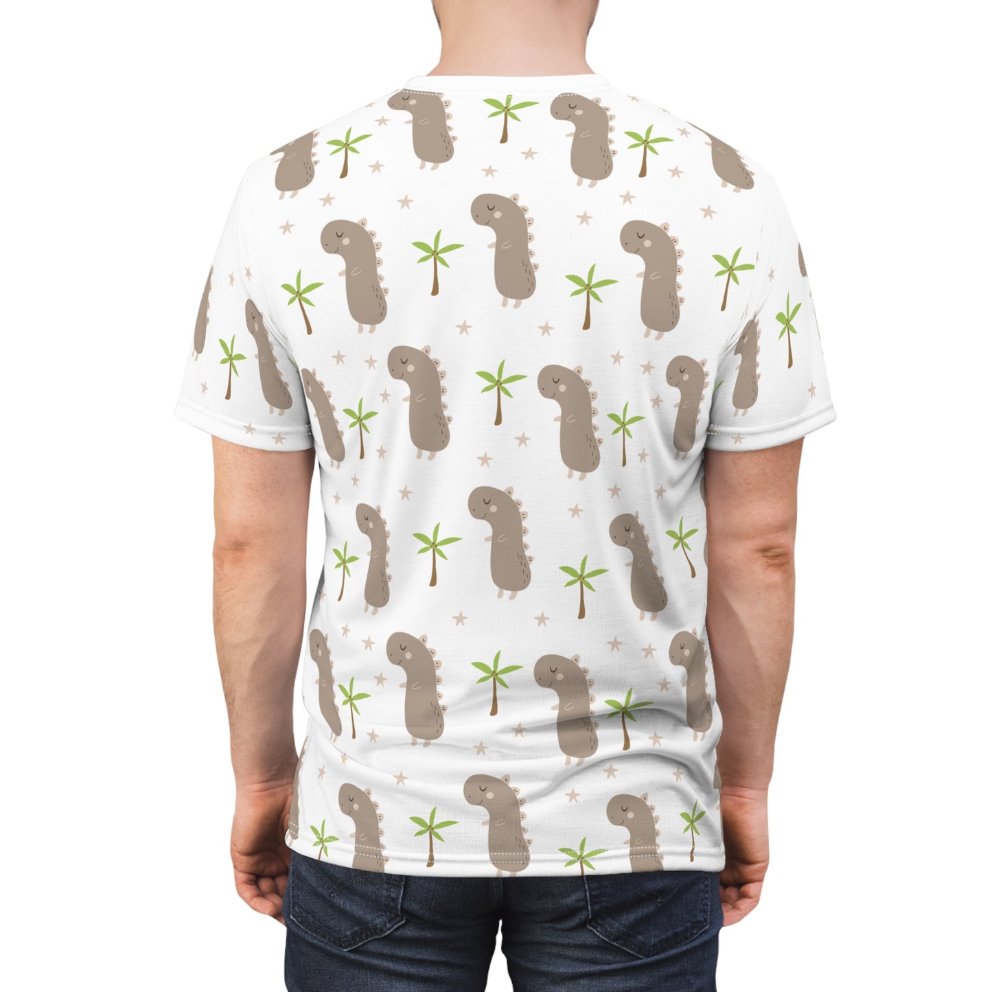 Men's Cut & Sew Tee (Dinosaur Design)