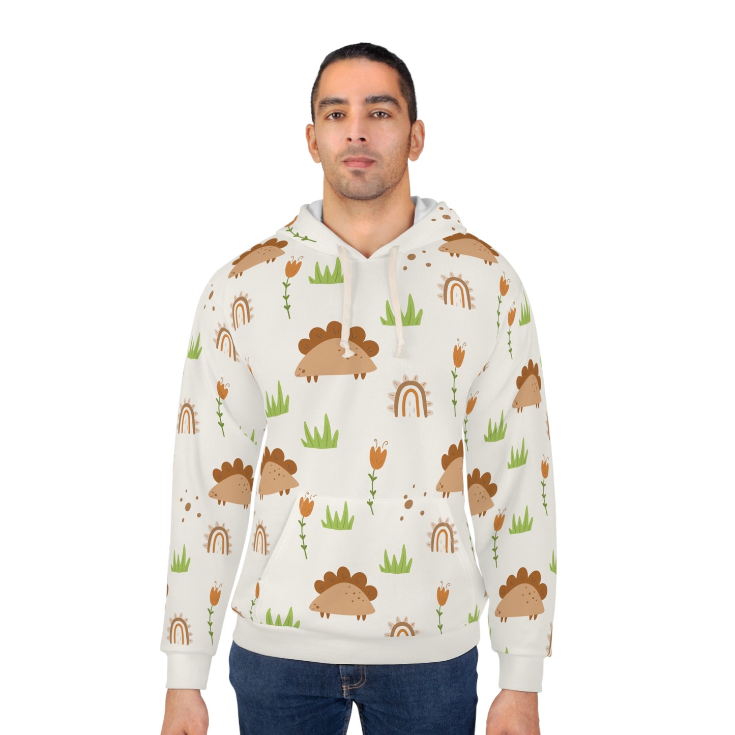 Unisex Pullover Hoodie (Dinosaur Design)