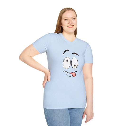 Whimsical Tongue-Out Emoji Unisex T-Shirt