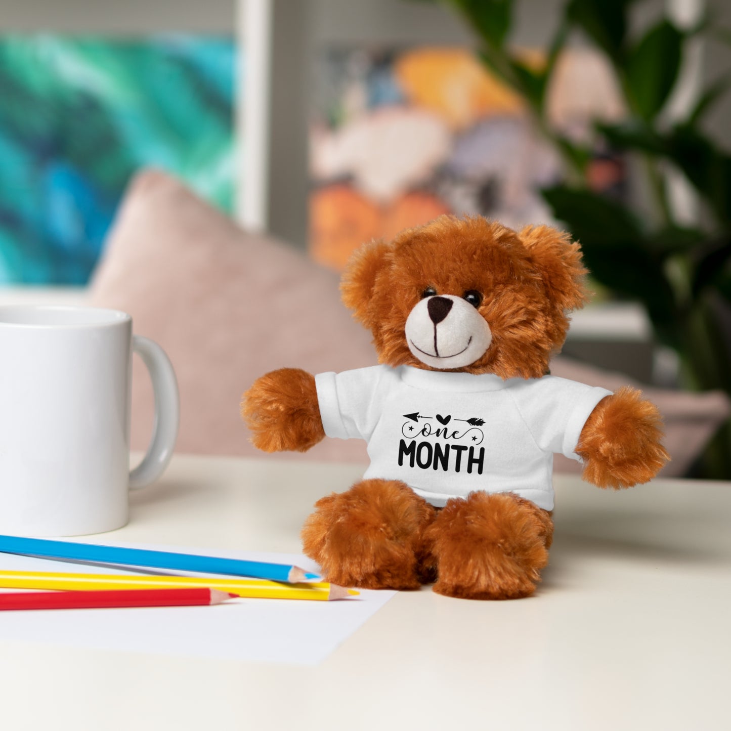 First Stuffed Friend with Custom Tee