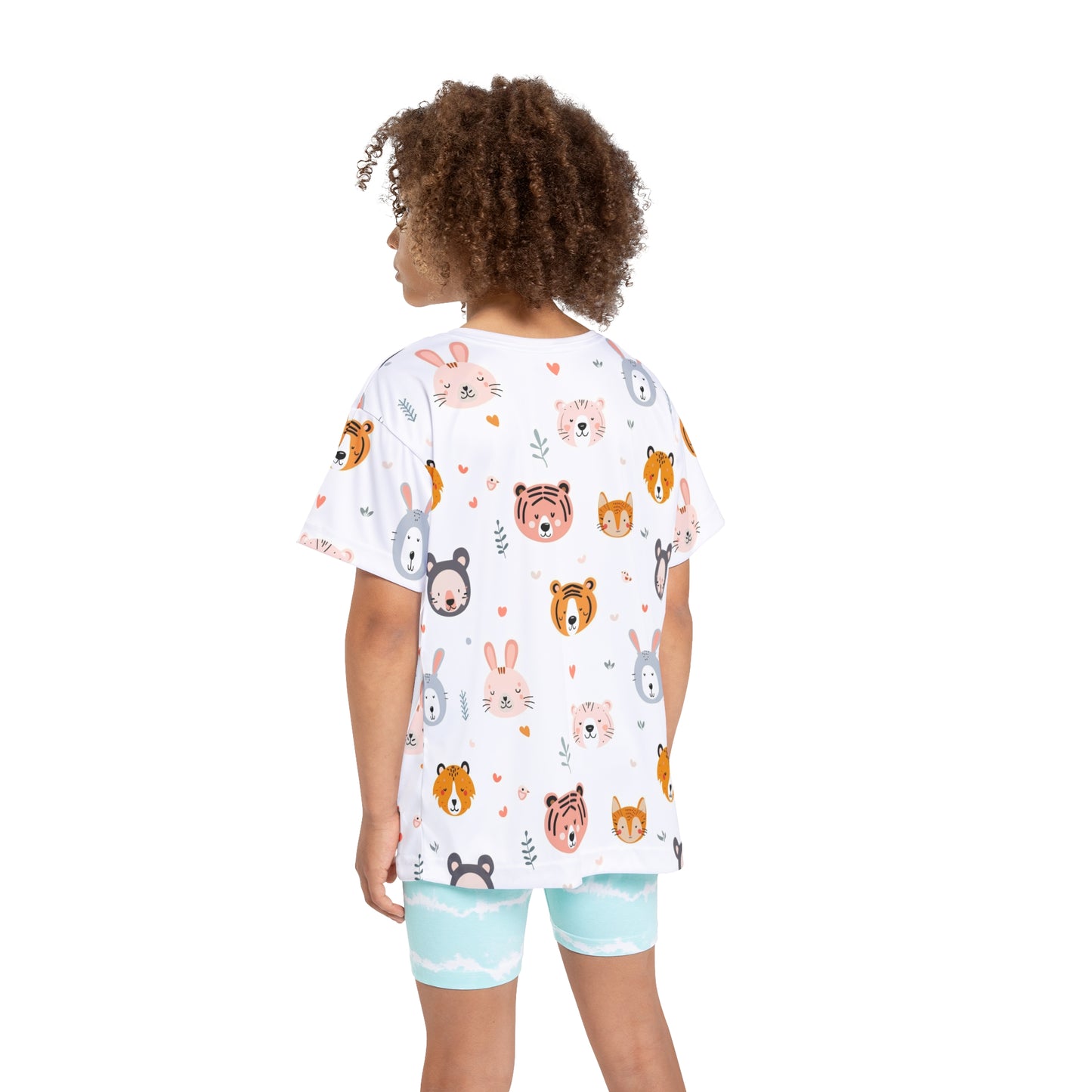 Kids Active Tee (Cute Wild Animals Design)