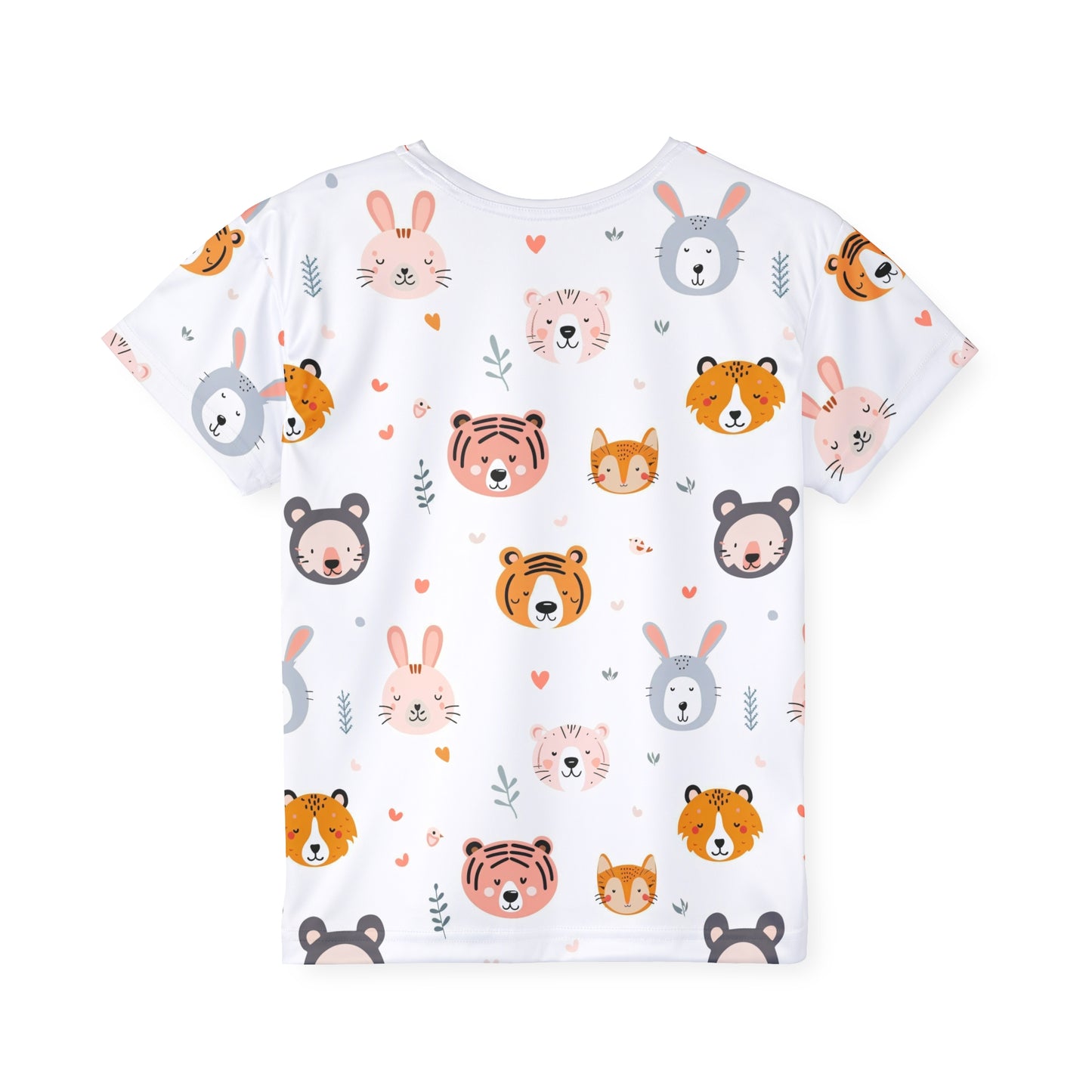 Kids Active Tee (Cute Wild Animals Design)