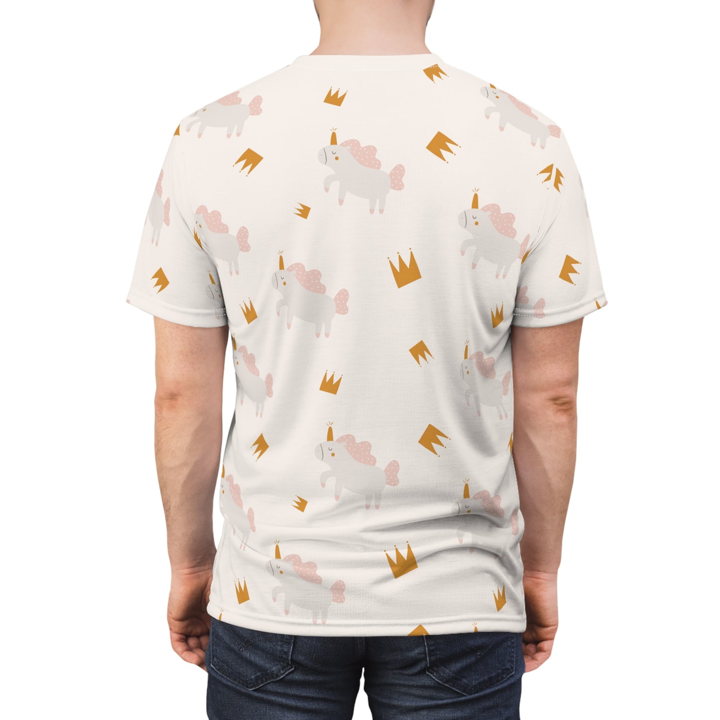 Men's Cut & Sew Tee (Unicorn Design)