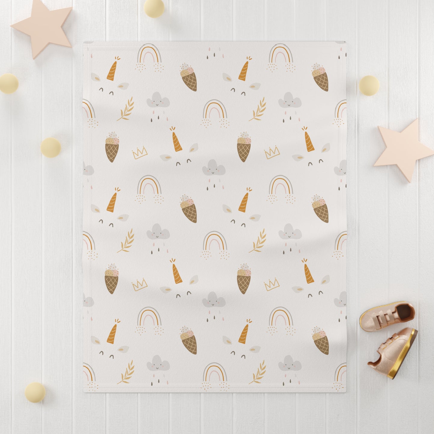 Baby Soft Fleece Blanket (Unicorn Design)
