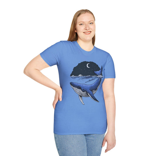 Moonlit Whale Unisex T-Shirt
