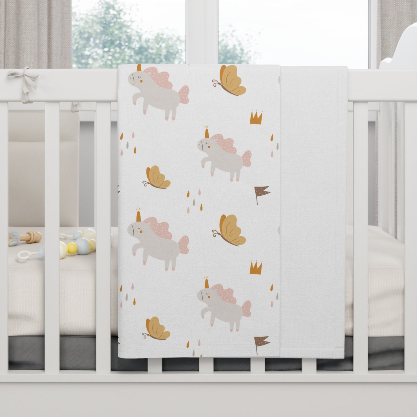 Baby Soft Fleece Blanket (Unicorn Design)