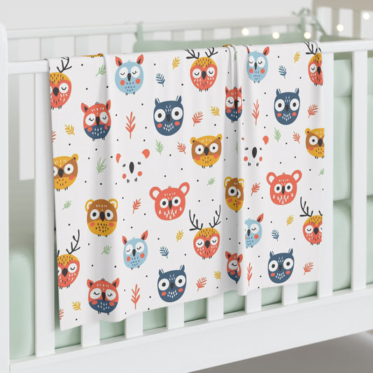Swaddle Blanket (Cute Wild Animals Design)