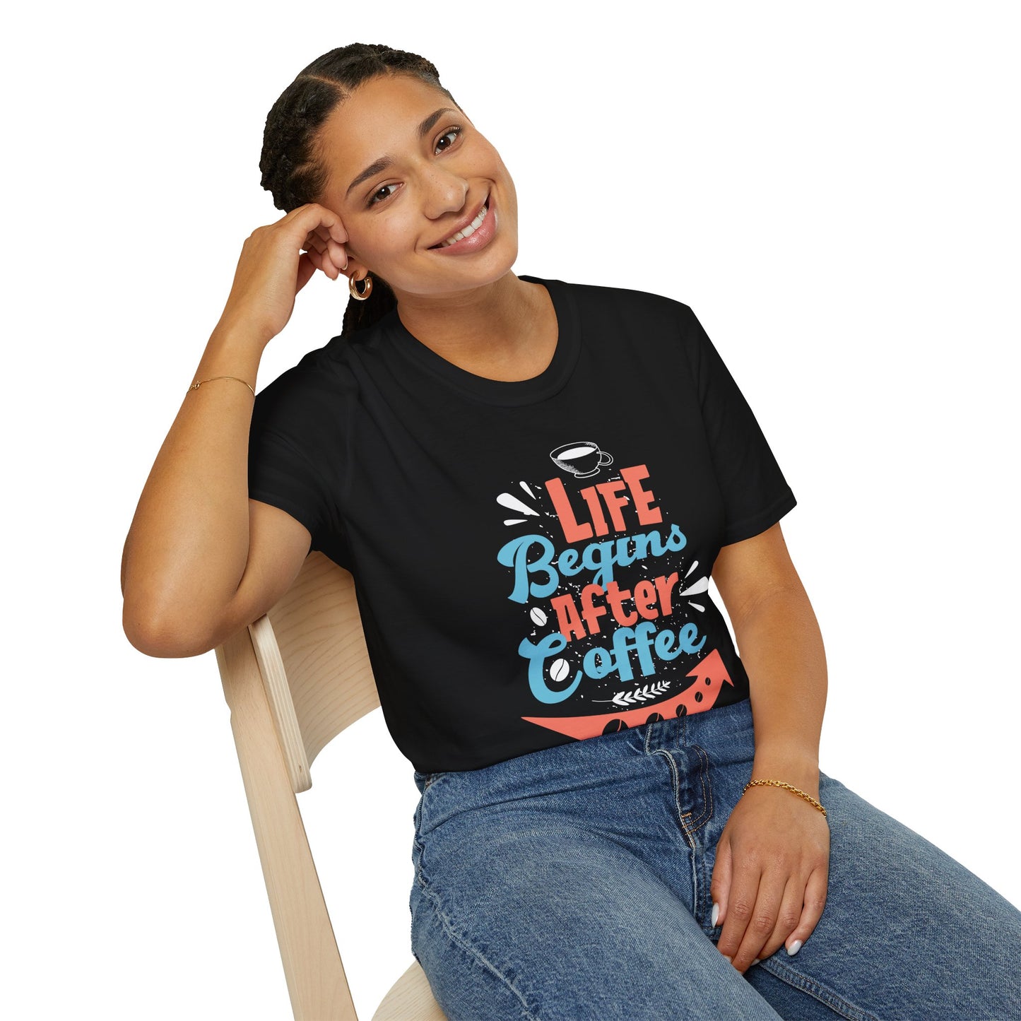 Life Begins After Coffee Unisex T-Shirt