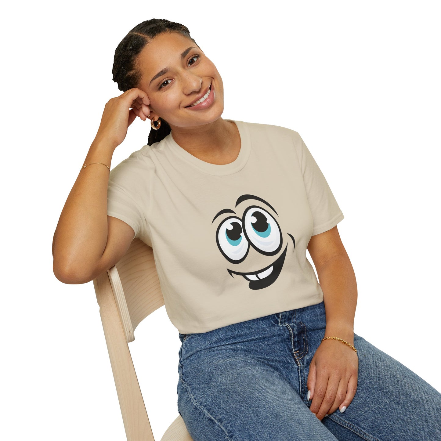 Playful Emoji Face Unisex T-Shirt