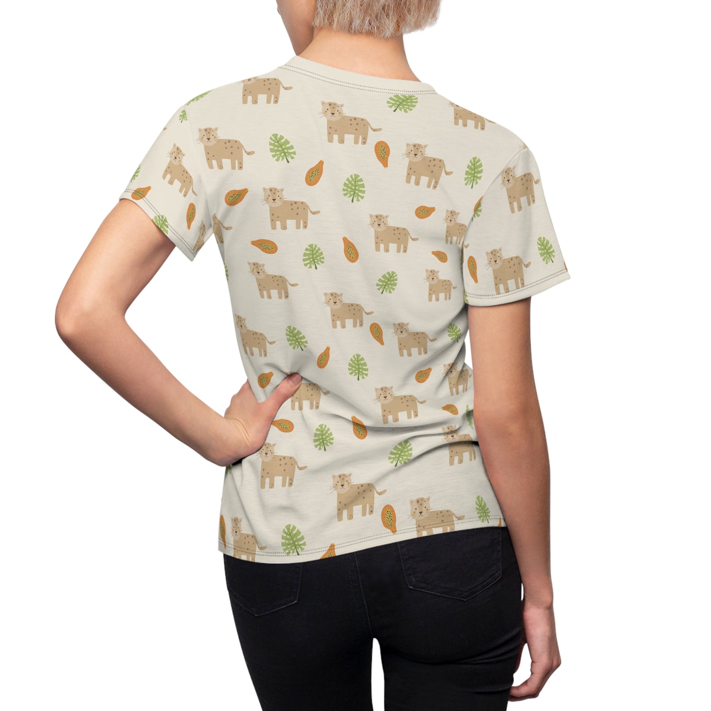 Women's Cut & Sew Tee (Tropical Design)