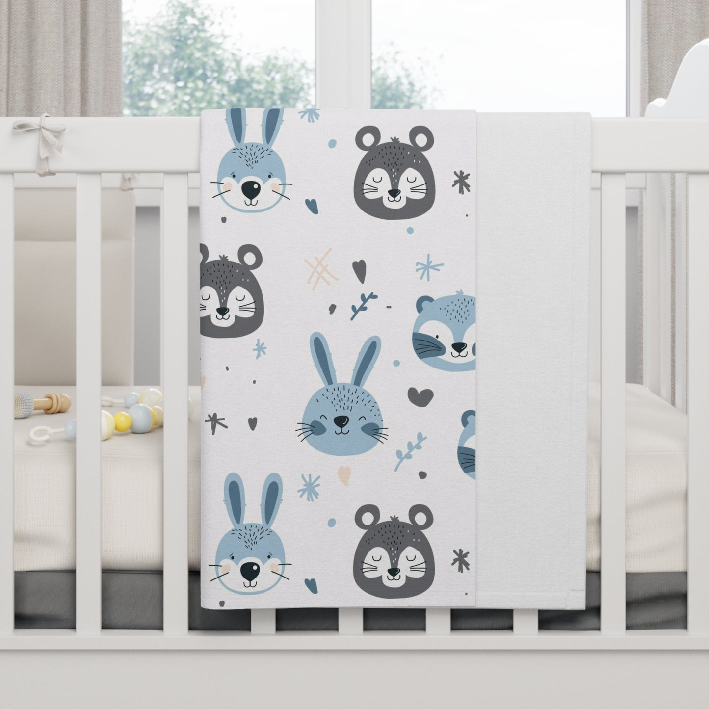 Baby Soft Fleece Blanket (Cute Wild Animals Design)
