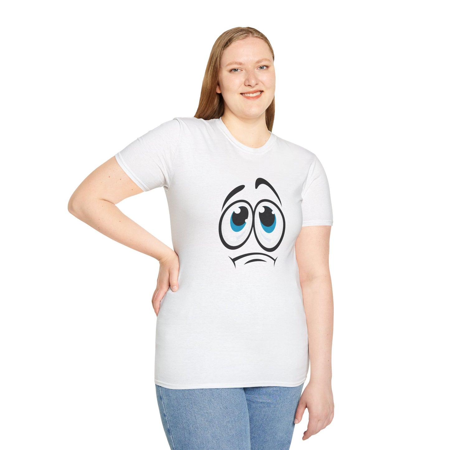 Funny Sad Face Unisex T-Shirt