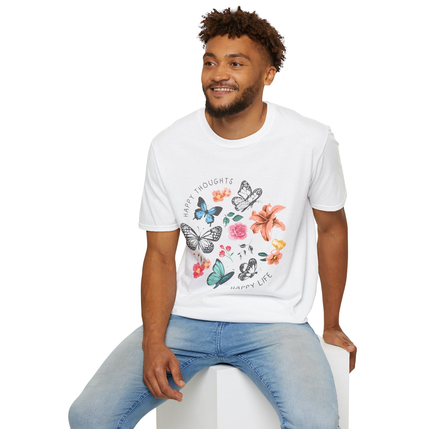 Happy Thoughts Happy Life Unisex T-Shirt