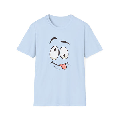 Whimsical Tongue-Out Emoji Unisex T-Shirt