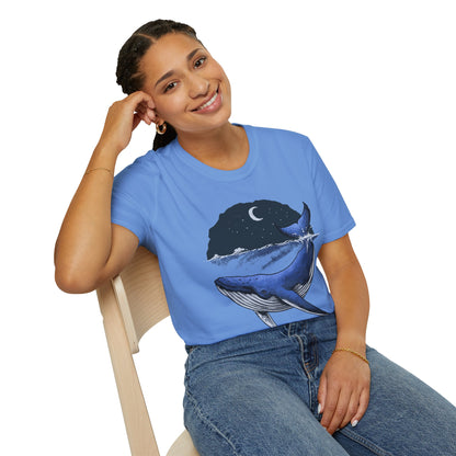 Moonlit Whale Unisex T-Shirt