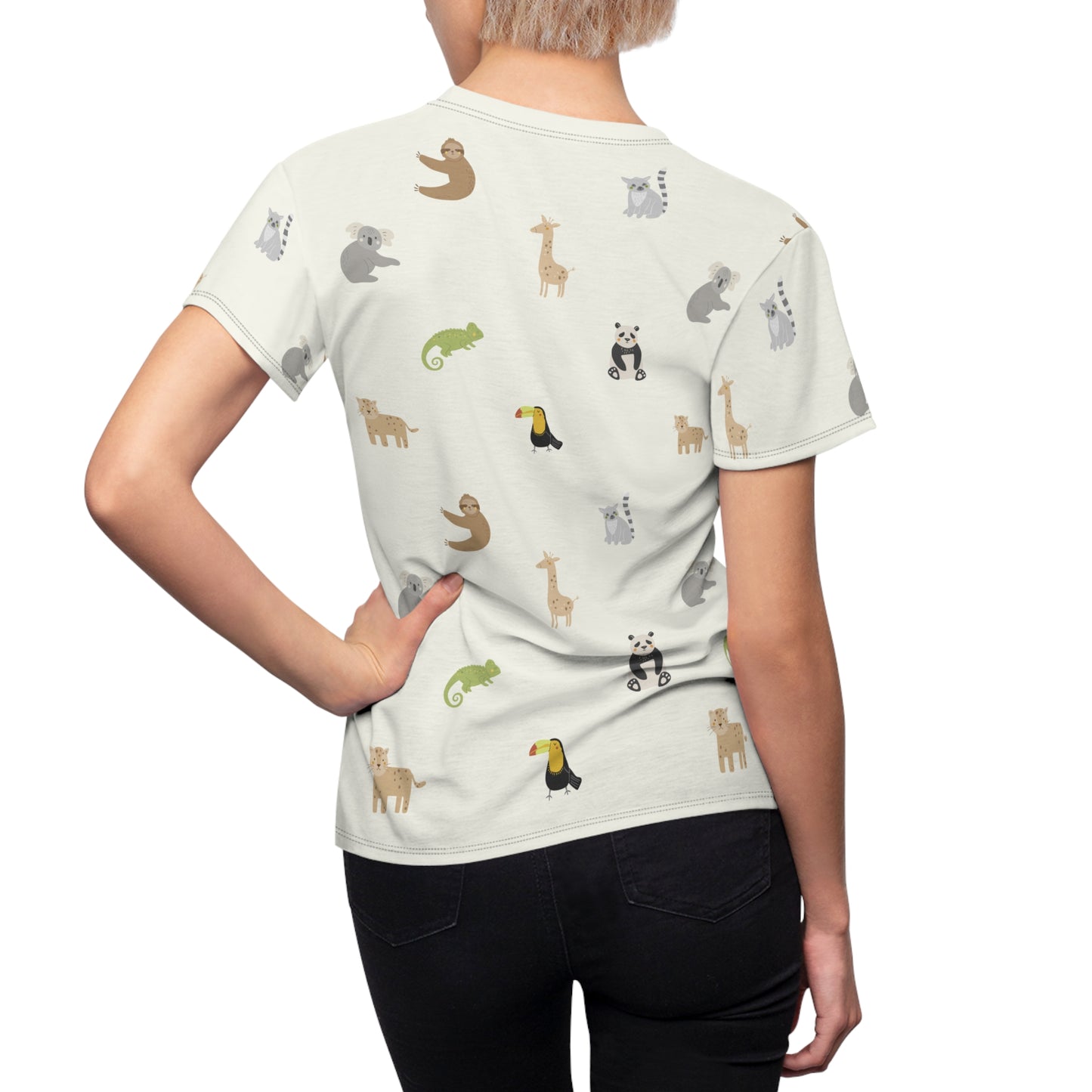 Women's Cut & Sew Tee (Tropical Design)