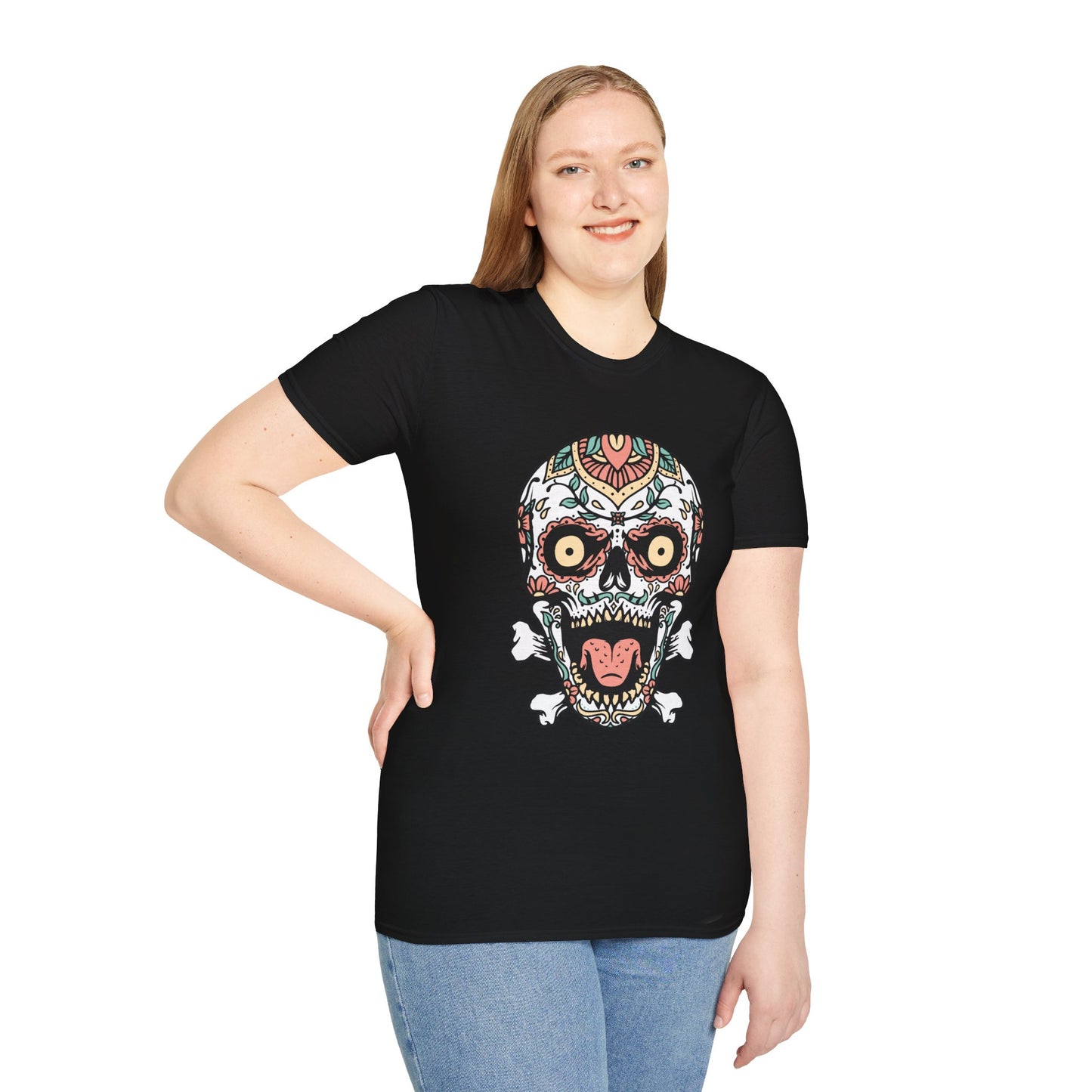 Colorful Skull Graphic Unisex T-Shirt