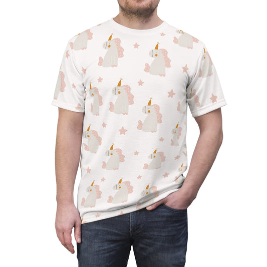 Men's Cut & Sew Tee (Unicorn Design)