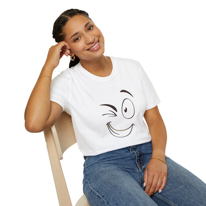 Playful Winking Face Unisex T-Shirt