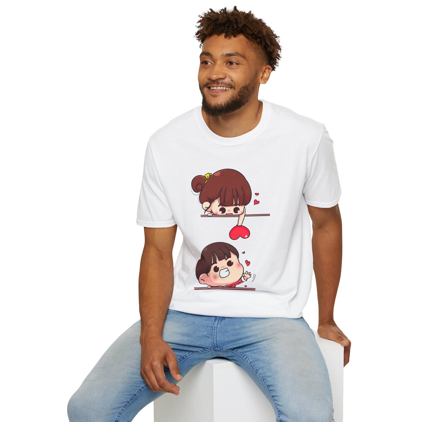 Cute Cartoon Love Unisex T-Shirt
