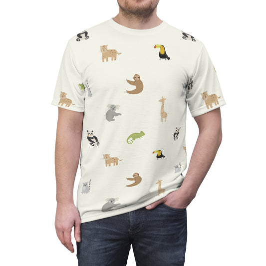 Men's Cut & Sew Tee (Tropical Design)
