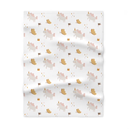 Baby Soft Fleece Blanket (Unicorn Design)