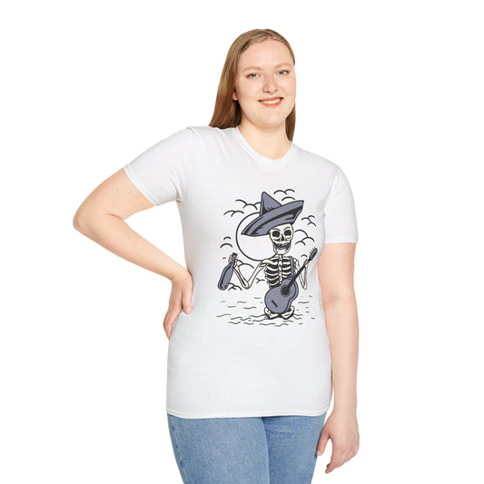 Skeleton Guitarist Unisex T-Shirt