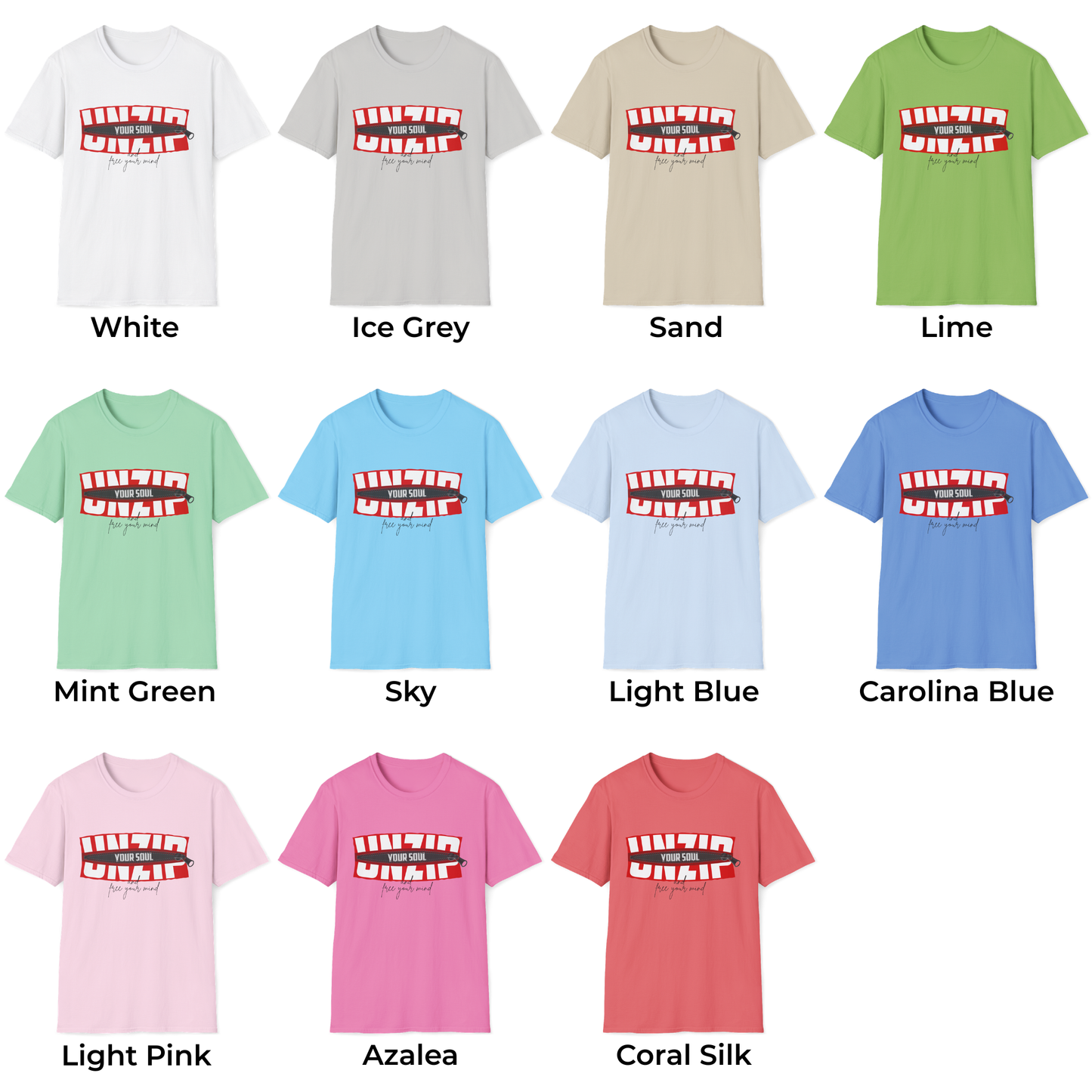 Unzip Your Soul And Free Your Mind Unisex T-Shirt