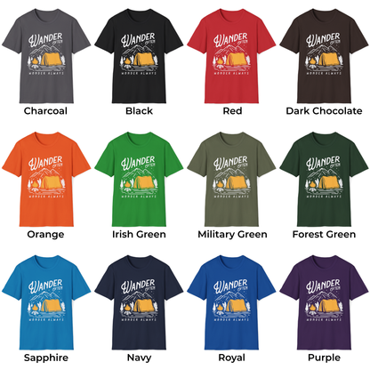 Wander Often Wonder Always Unisex T-Shirt