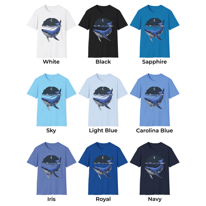 Moonlit Whale Unisex T-Shirt