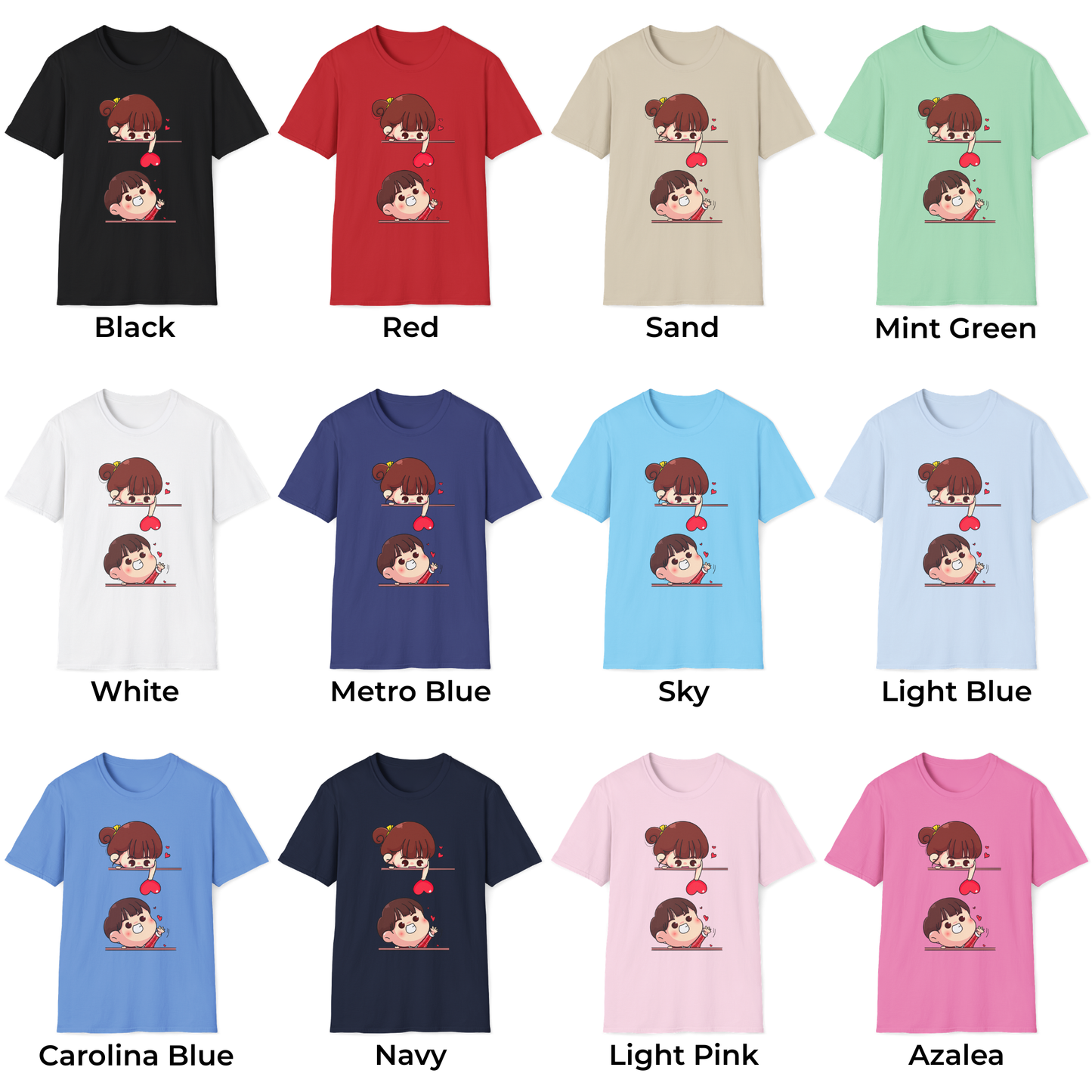 Cute Cartoon Love Unisex T-Shirt