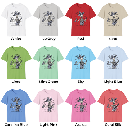 Skeleton Guitarist Unisex T-Shirt