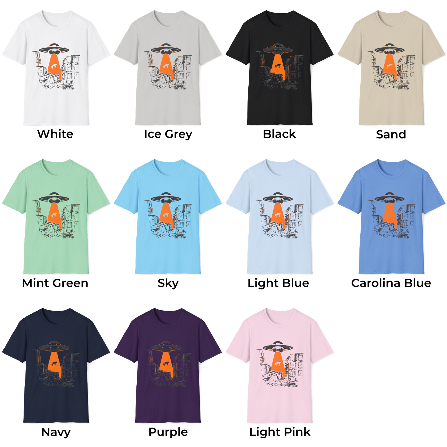 Alien Abduction Sci-fi Unisex T-Shirt