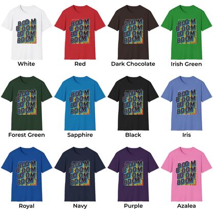 Retro Boom Graphic Unisex T-Shirt