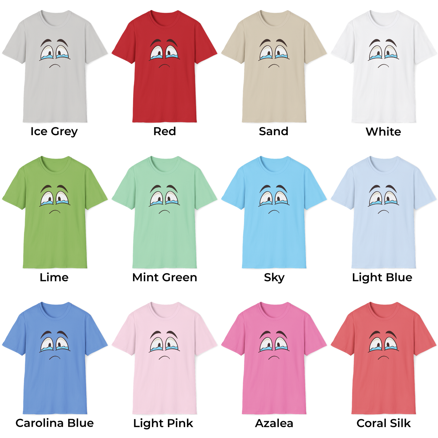 Sad Emoji Unisex T-Shirt