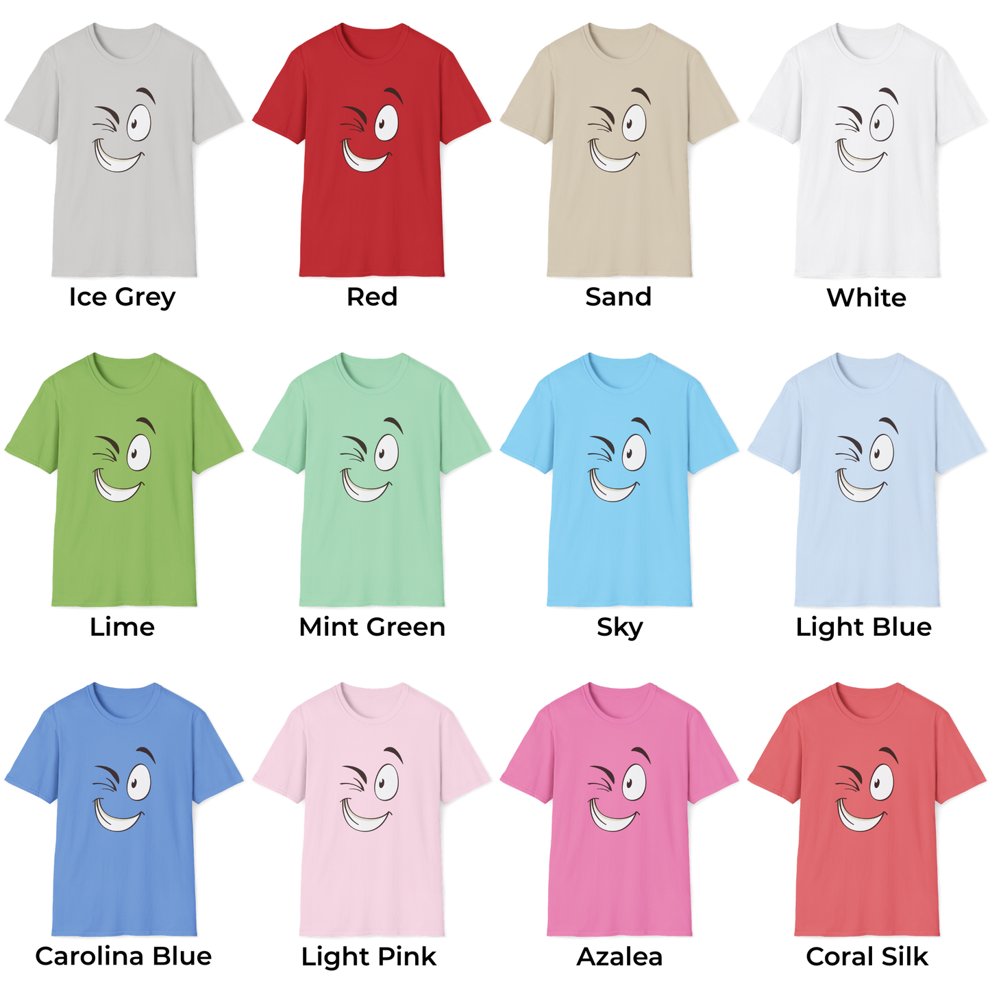 Playful Winking Face Unisex T-Shirt