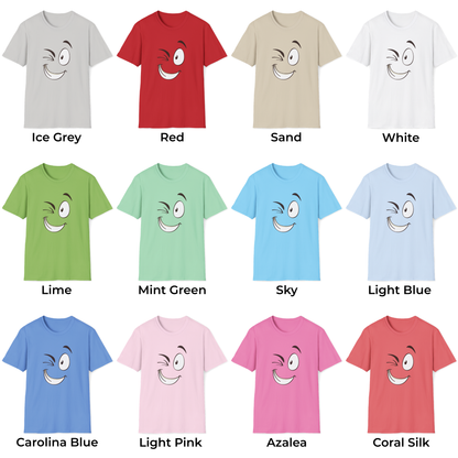 Playful Winking Face Unisex T-Shirt
