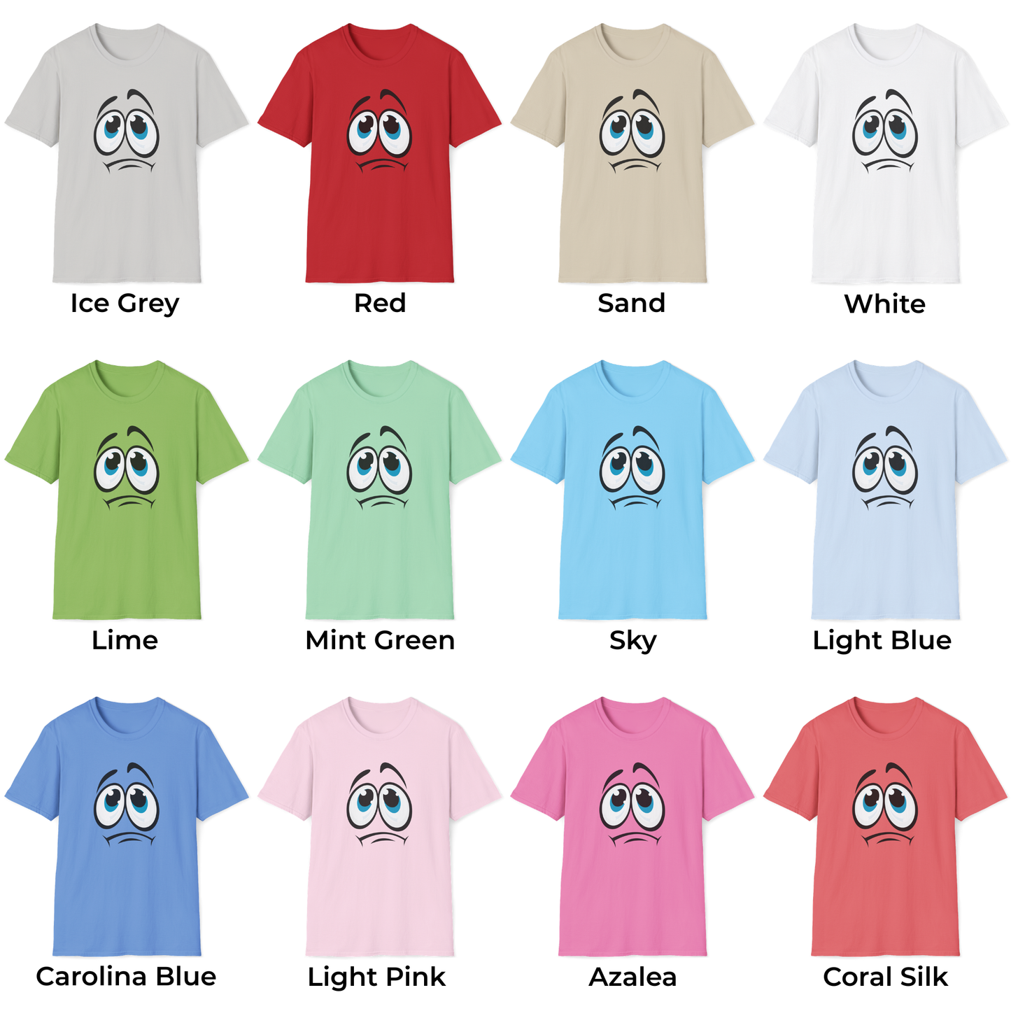 Funny Sad Face Unisex T-Shirt