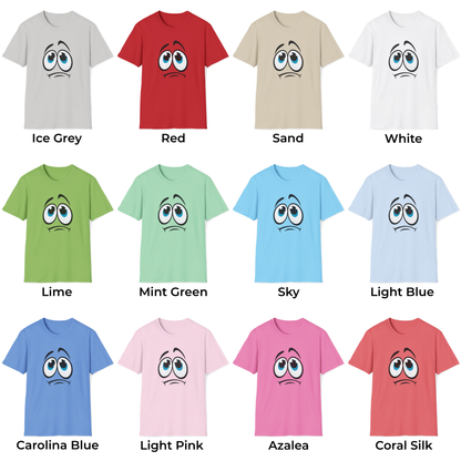 Funny Sad Face Unisex T-Shirt