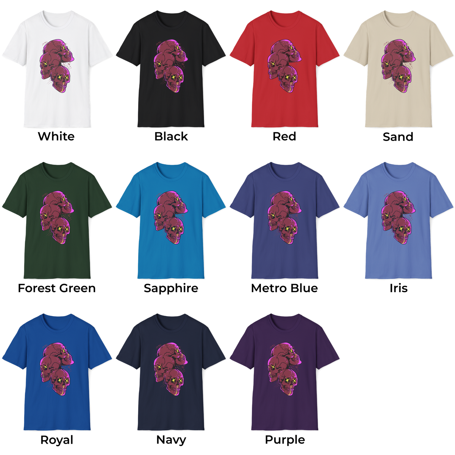 Edgy Skull Graphic Unisex T-Shirt