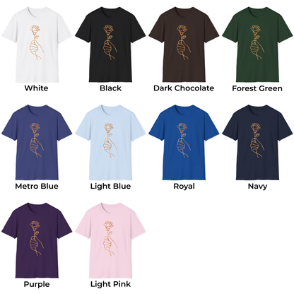 Minimalist Rose Unisex T-Shirt