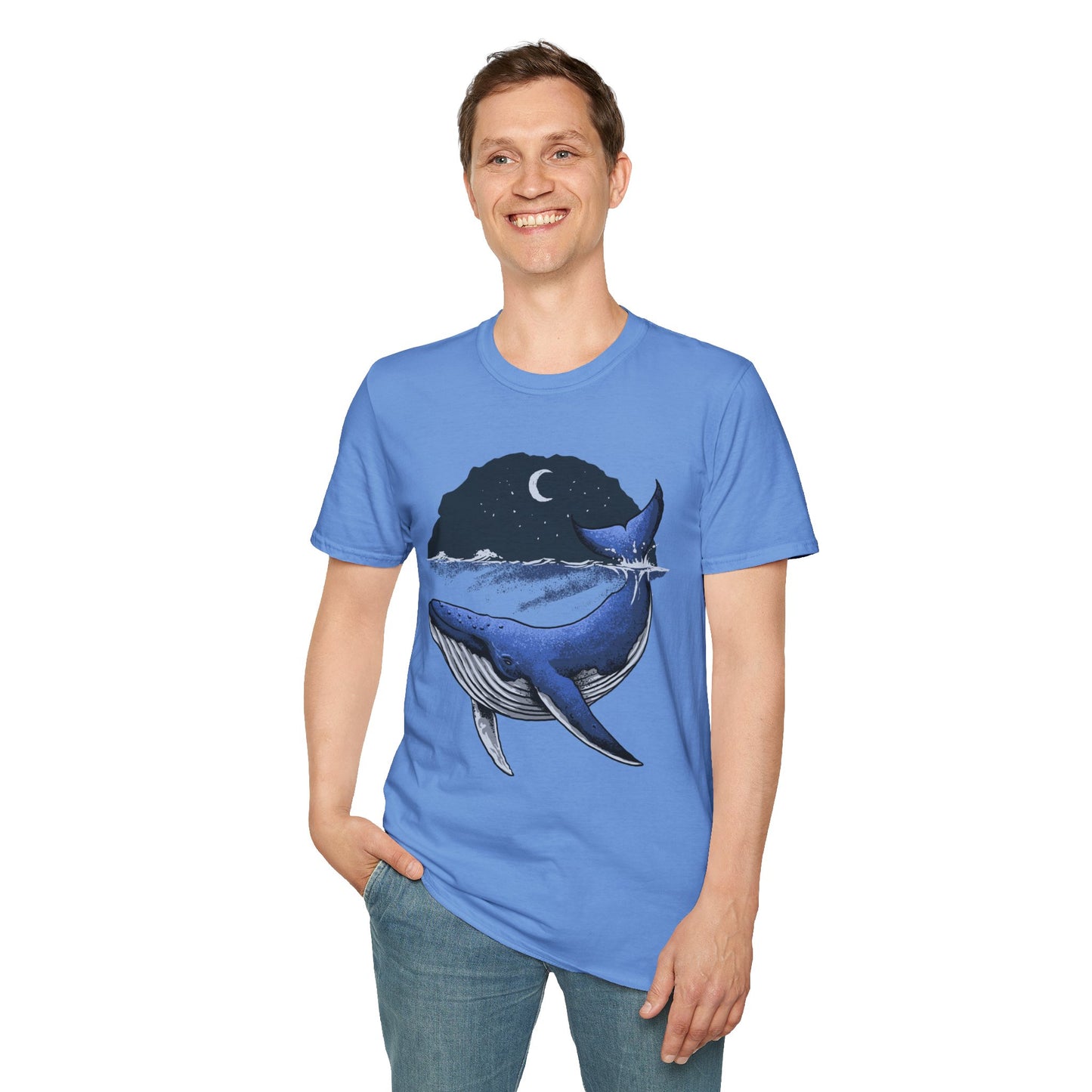 Moonlit Whale Unisex T-Shirt