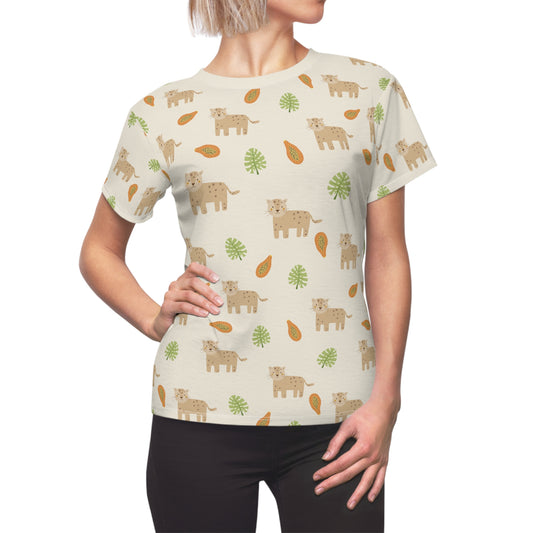 Women's Cut & Sew Tee (Tropical Design)
